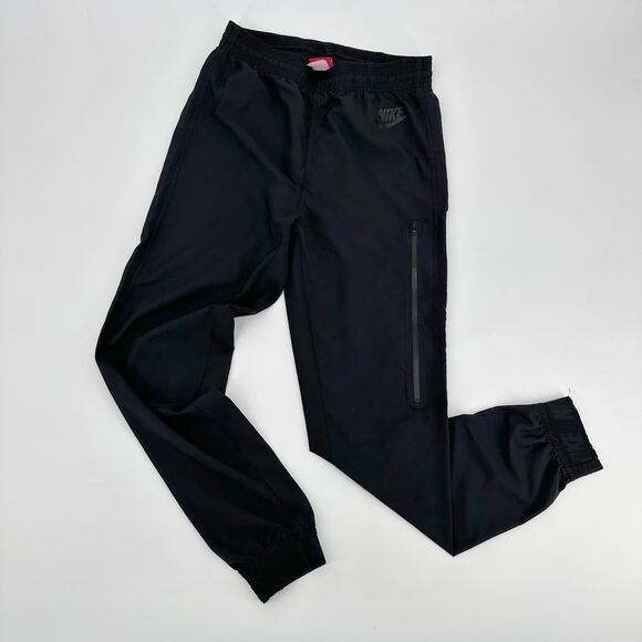 Nike Track Pant Women XS Black Jogger High Rise Stretchy Waist Pull On Athletica - Picture 1 of 11